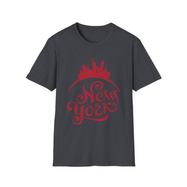 New York City Soft-Style T-Shirt – Bold Red NY Graphic & Script - Image 21