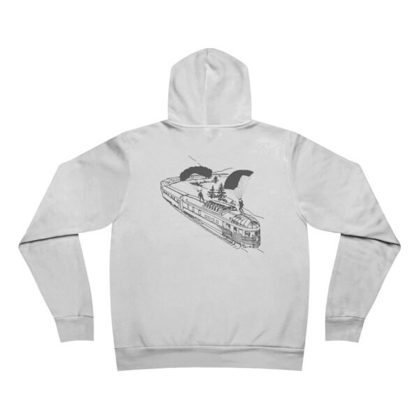 Unisex Sponge Fleece Pullover Hoodie with Skydiver Graphic – Extreme Sports & Adventure Style