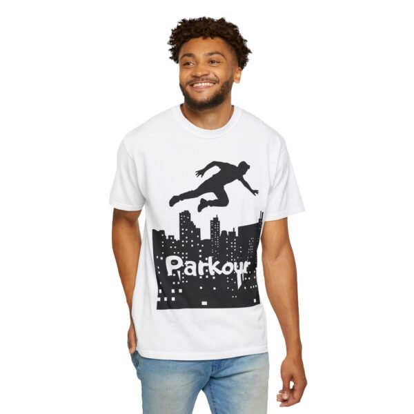 Parkour Unisex Garment-Dyed T-shirt – Freerunning & Urban Sports Graphic Tee - Image 5