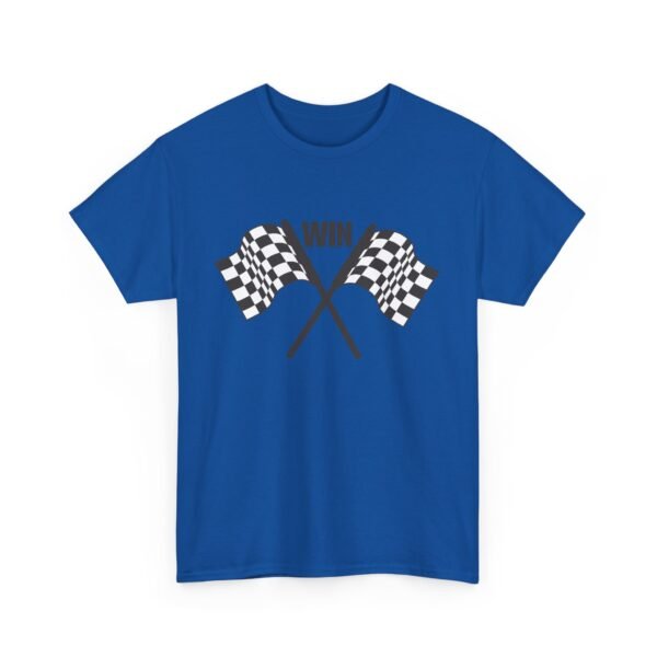 Unisex Heavy Cotton Tee – Racing Flag & "Win" Graphic | Bold Motorsport Style T-Shirt - Image 26