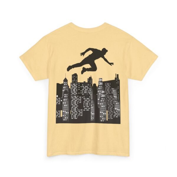 Parkour Unisex Heavy Cotton Tee – Extreme Sports & Urban Freerunning Graphic T-shirt - Image 21