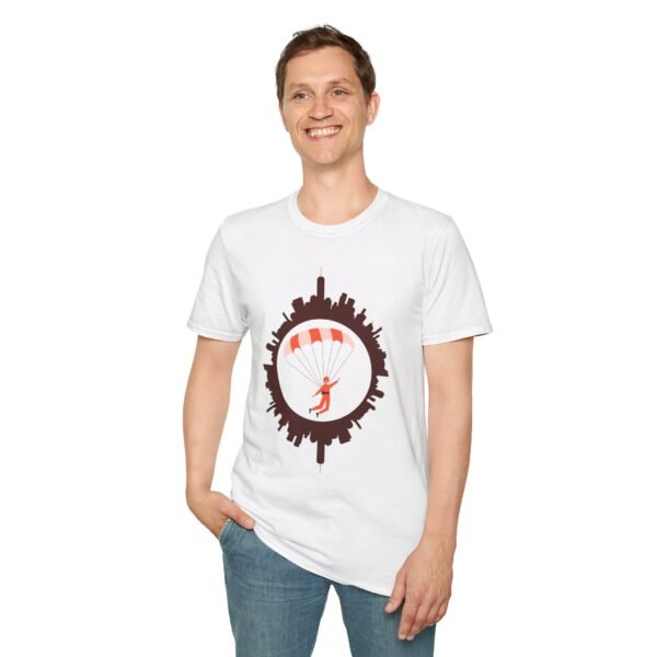 Unisex Softstyle T-Shirt – Skydiver Graphic | Adventure & Freedom-Inspired Tee - Image 4