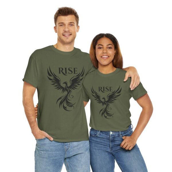 Phoenix Rise  Unisex Heavy Cotton Tee  – Bold & Inspirational Graphic Tee - Image 27