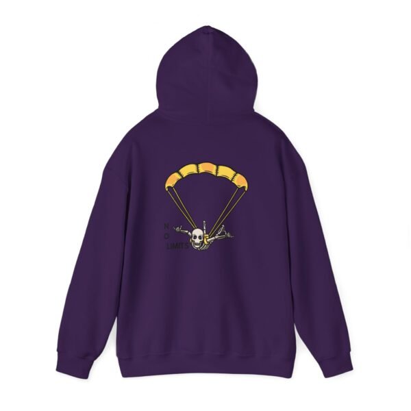 Unisex Heavy Blend™ Hooded Sweatshirt with Skydiver Graphic Back Print – Extreme Sports & Adrenaline Style - Image 21