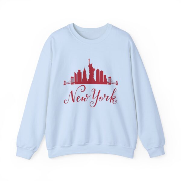 New York Unisex Crewneck Sweatshirt – Bold Red Graphic & Cozy Comfort - Image 17