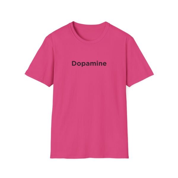 Unisex Softstyle T-Shirt with Black "Dopamine" Print – Trendy & Comfortable - Image 28