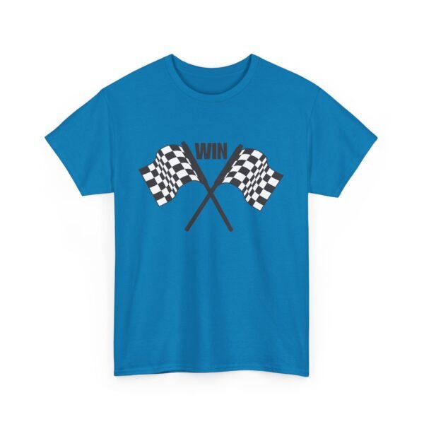 Unisex Heavy Cotton Tee – Racing Flag & "Win" Graphic | Bold Motorsport Style T-Shirt - Image 36