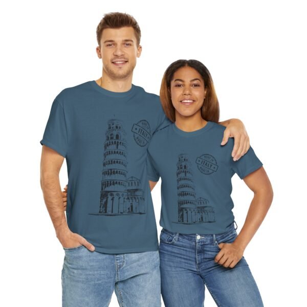 Unisex Cotton T-Shirt with Pisa Tower & "Made in Italy" Design | Stylish & Comfortable - Image 18