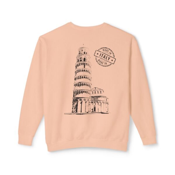 Unisex Crewneck Sweatshirt with Pisa Tower & "Made in Italy" Design | Soft & Stylish - Image 8