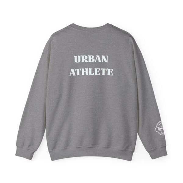 Urban Athlete Crewneck Sweatshirt – Bold Back Print & "Made in Unique" Sleeve Stamp - Image 14