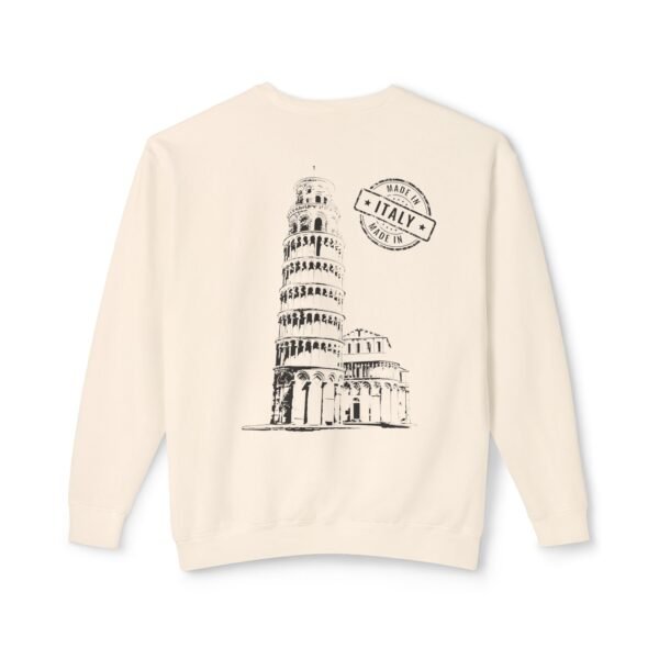 Unisex Crewneck Sweatshirt with Pisa Tower & "Made in Italy" Design | Soft & Stylish - Image 7