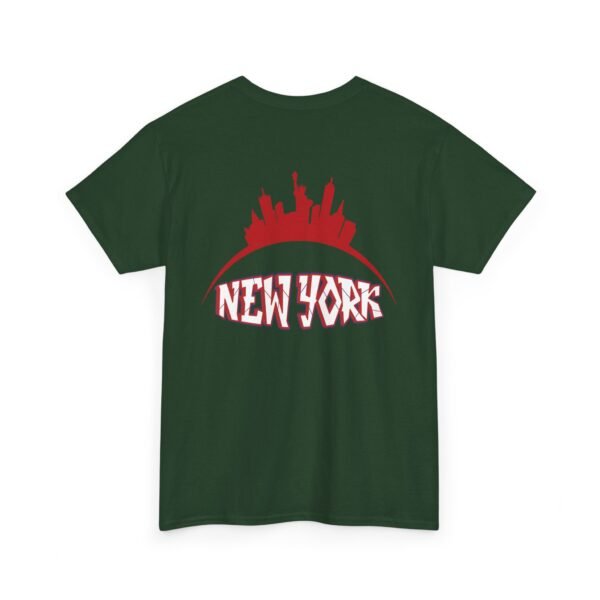 New York City Skyline T-Shirt – Bold Red NY Graphic & Script - Image 17