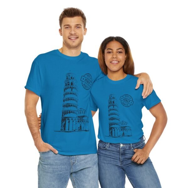 Unisex Cotton T-Shirt with Pisa Tower & "Made in Italy" Design | Stylish & Comfortable - Image 19