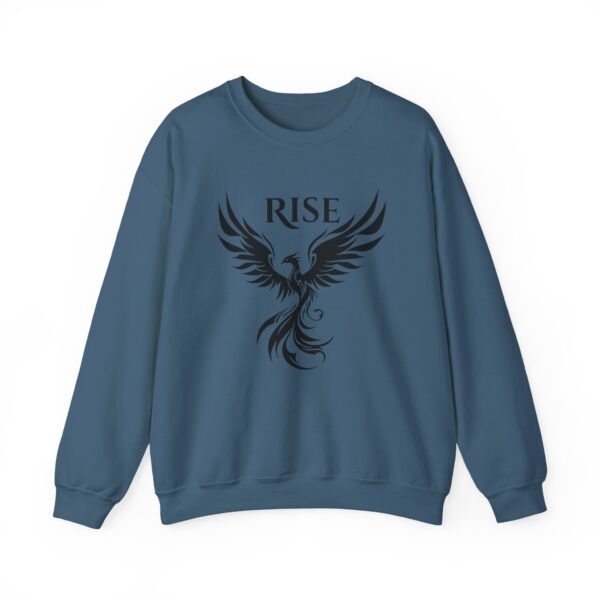 Black Phoenix Rise Unisex Heavy Blend Crewneck Sweatshirt – Bold & Cozy Graphic - Image 31