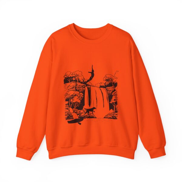 Cliff Jump Unisex Heavy Blend Sweatshirt – Bold Design & Cozy Comfort - Image 15