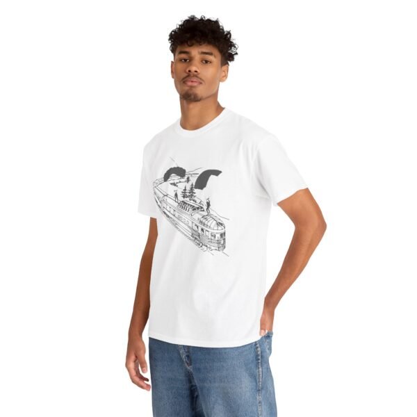 Skydivers Graphic Unisex Heavy Cotton Tee – Extreme Sports & Adventure T-Shirt - Image 4