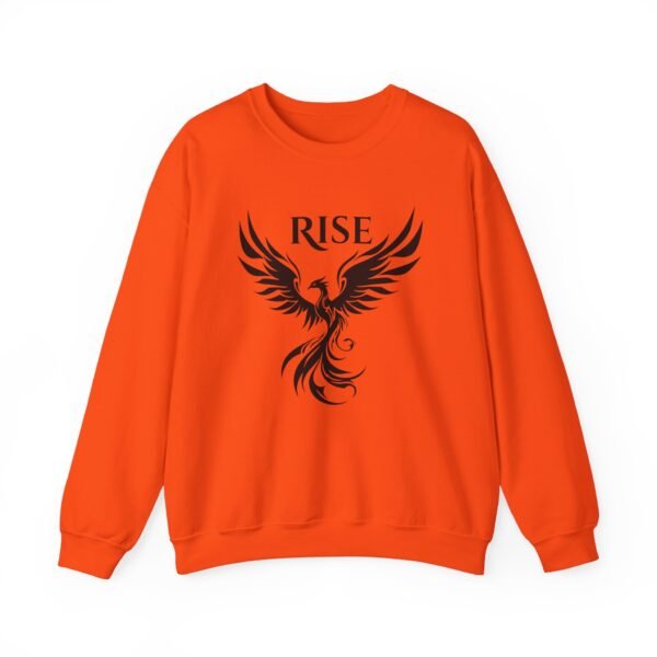 Black Phoenix Rise Unisex Heavy Blend Crewneck Sweatshirt – Bold & Cozy Graphic - Image 13