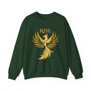 Unisex Phoenix Rise Sweatshirt – Golden Phoenix Design & Warm Comfort