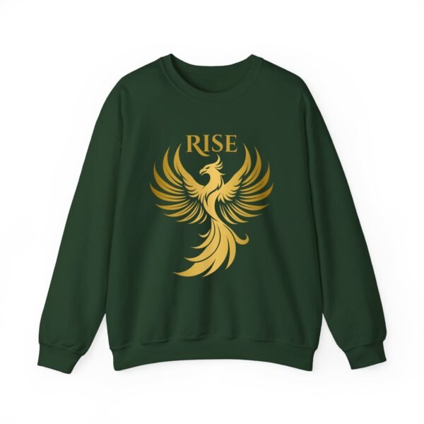 Phoenix Rise Unisex Heavy Blend™ Crewneck Sweatshirt – Gold Phoenix Graphic