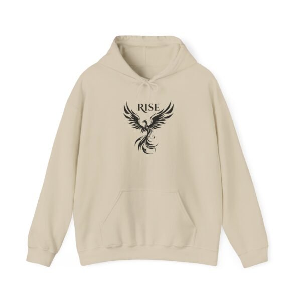 Phoenix 'Rise' Heavy Blend Hooded Sweatshirt - Unisex Motivational Hoodie with Phoenix Graphic - Image 9