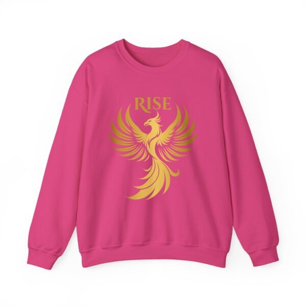 Phoenix Rise Unisex Heavy Blend™ Crewneck Sweatshirt – Gold Phoenix Graphic - Image 43