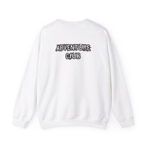 Adventure Club Unisex Crewneck Sweatshirt – Bold Back Print & Cozy Comfort