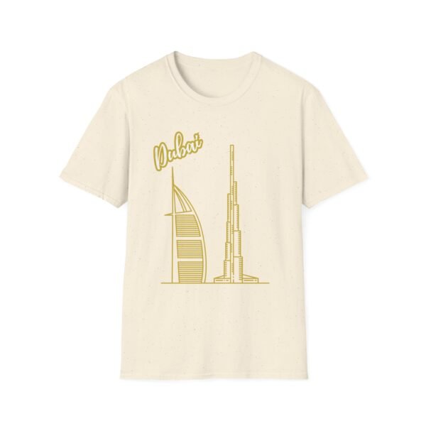 Gold Dubai Graphic Unisex T-Shirt – Soft & Stylish - Image 6