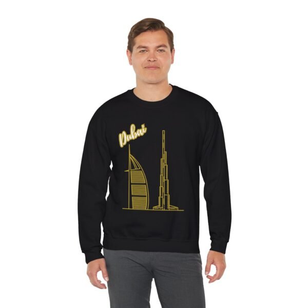 Dubai Graphic Unisex Crewneck Sweatshirt – Cozy & Stylish - Image 3