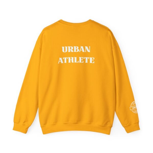 Urban Athlete Crewneck Sweatshirt – Bold Back Print & "Made in Unique" Sleeve Stamp - Image 9