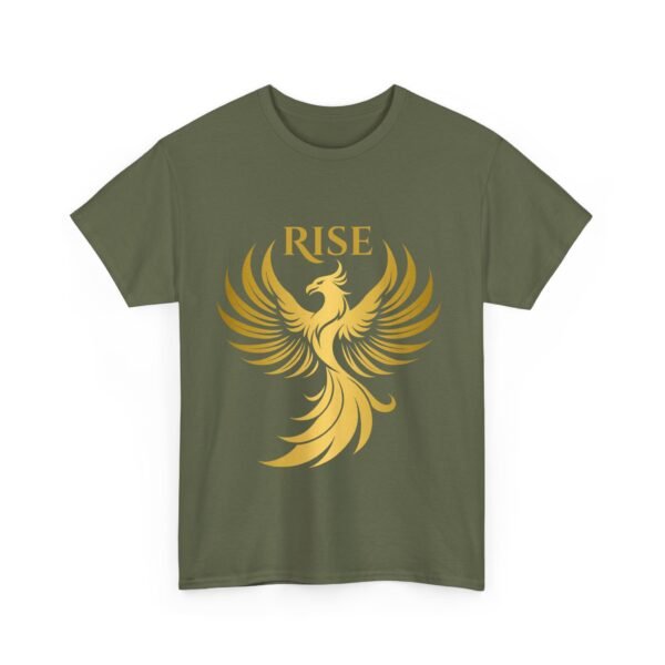 Phoenix Rise Unisex Heavy Cotton T-Shirt – Gold Phoenix Graphic Tee - Image 28