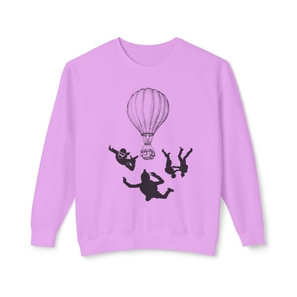 Extreme Sports Skydiving Sweatshirt – Unisex Lightweight Crewneck | Adventure-Inspired - Image 25