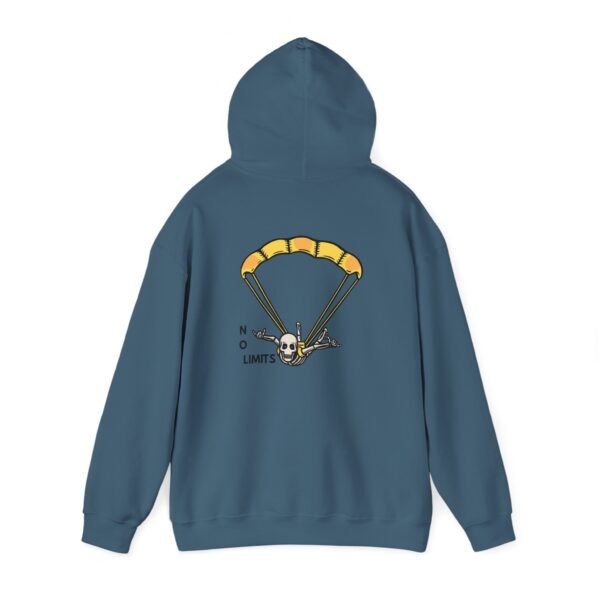 Unisex Heavy Blend™ Hooded Sweatshirt with Skydiver Graphic Back Print – Extreme Sports & Adrenaline Style - Image 15