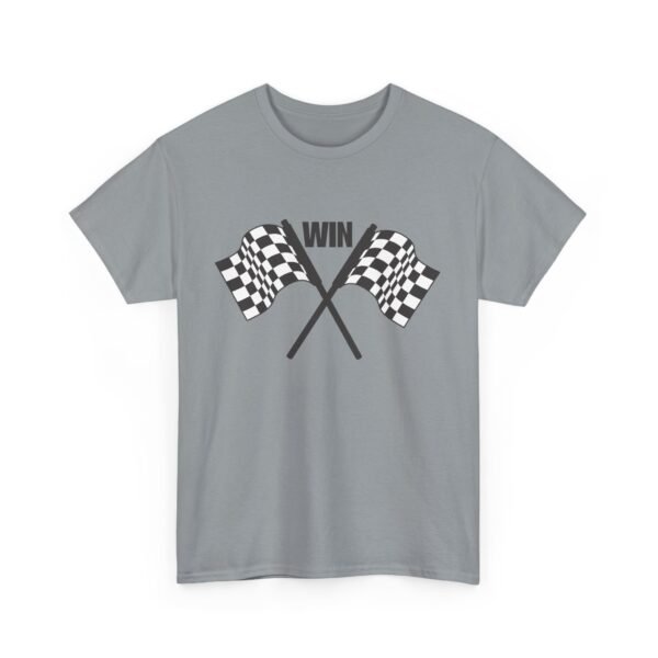 Unisex Heavy Cotton Tee – Racing Flag & "Win" Graphic | Bold Motorsport Style T-Shirt - Image 44