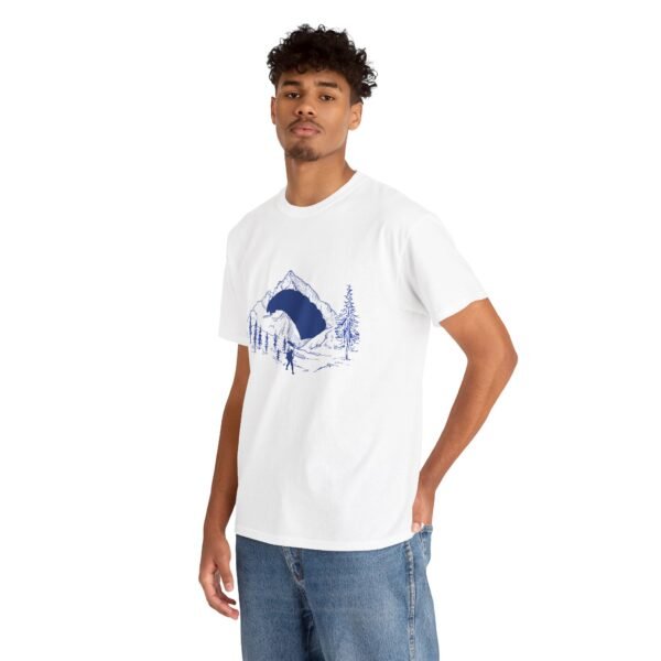 Adventure Sport T-Shirt - Skydiver and Mountain Design - Image 5