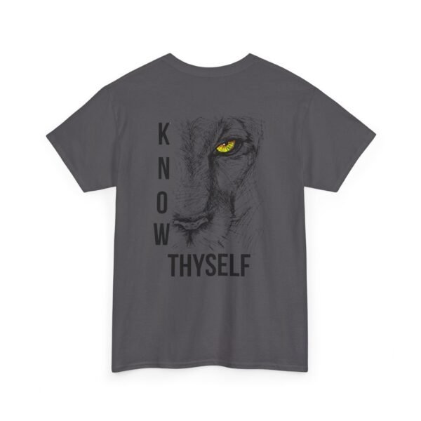 "Know Thyself" Lion Graphic T-Shirt – Unisex Heavy Cotton Tee - Image 39