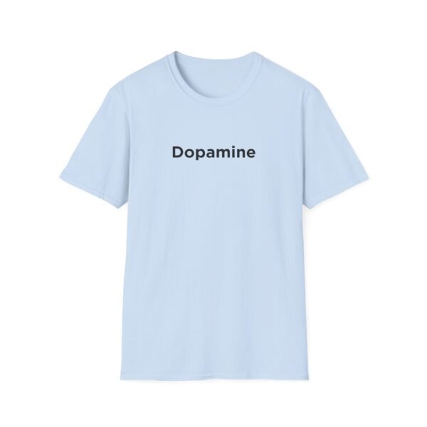 Unisex Softstyle T-Shirt with Black "Dopamine" Print – Trendy & Comfortable - Image 18