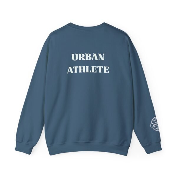 Urban Athlete Crewneck Sweatshirt – Bold Back Print & "Made in Unique" Sleeve Stamp - Image 18