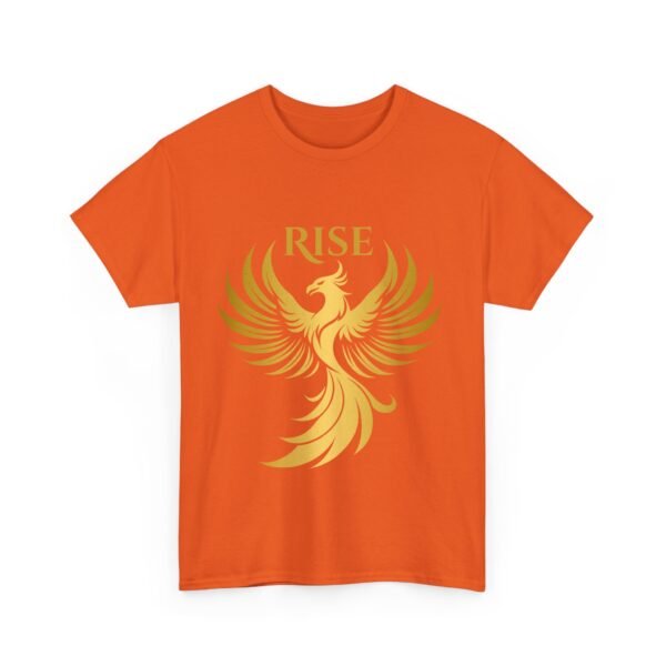 Phoenix Rise Unisex Heavy Cotton T-Shirt – Gold Phoenix Graphic Tee - Image 20