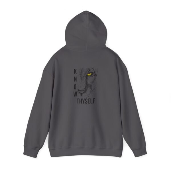 "Know Thyself" Lion Graphic Hoodie – Unisex Heavy Blend Sweatshirt, Cotton-Polyester, Cozy & Durabl - Image 45