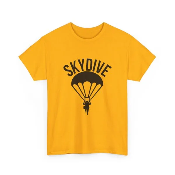 Skydive Graphic Unisex Heavy Cotton Tee | Skydiver Jump T-Shirt – Adrenaline Rush Apparel - Image 34