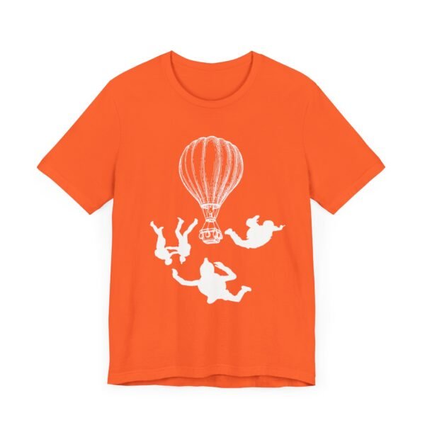 Unisex Jersey Short Sleeve Tee with Skydiver Graphic Front Print – Extreme Sports & Adrenaline Style - Image 38