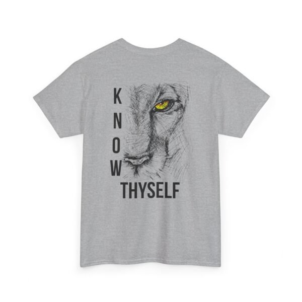 "Know Thyself" Lion Graphic T-Shirt – Unisex Heavy Cotton Tee - Image 15