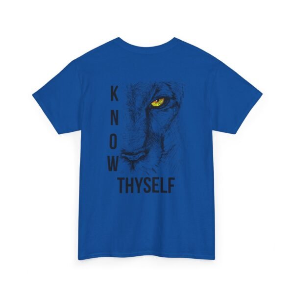 "Know Thyself" Lion Graphic T-Shirt – Unisex Heavy Cotton Tee - Image 41