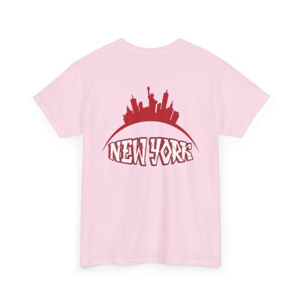 New York City Skyline T-Shirt – Bold Red NY Graphic & Script - Image 26