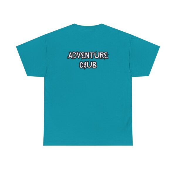 Unisex Heavy Cotton Tee with Black "Adventure Club" Back Print – Bold & Comfortable - Image 22