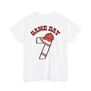 GAME DAY Unisex Heavy Cotton Tee - Baseball Graphic with Number 7