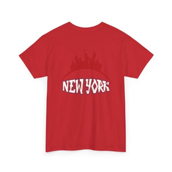 New York City Skyline T-Shirt – Bold Red NY Graphic & Script - Image 29