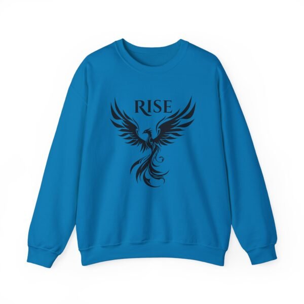 Black Phoenix Rise Unisex Heavy Blend Crewneck Sweatshirt – Bold & Cozy Graphic - Image 33