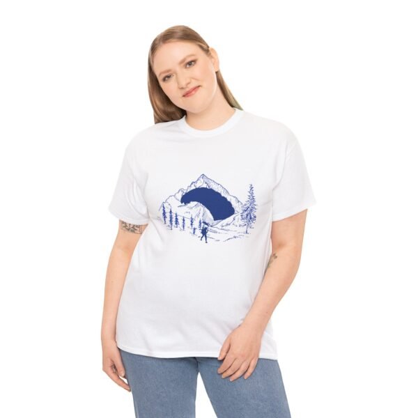 Adventure Sport T-Shirt - Skydiver and Mountain Design - Image 4