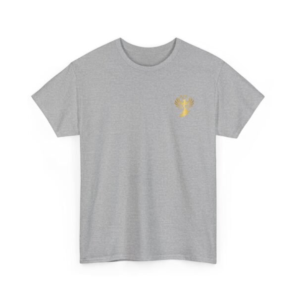 Phoenix Rise Unisex Heavy Cotton T-Shirt – Gold Phoenix Graphic Tee - Image 16